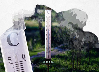 Narzędzia do prac ogrodowych: termometr i wodomierz