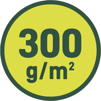 300 g/m2
300 g/m2