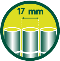 Rozmiar lameli 17 mm